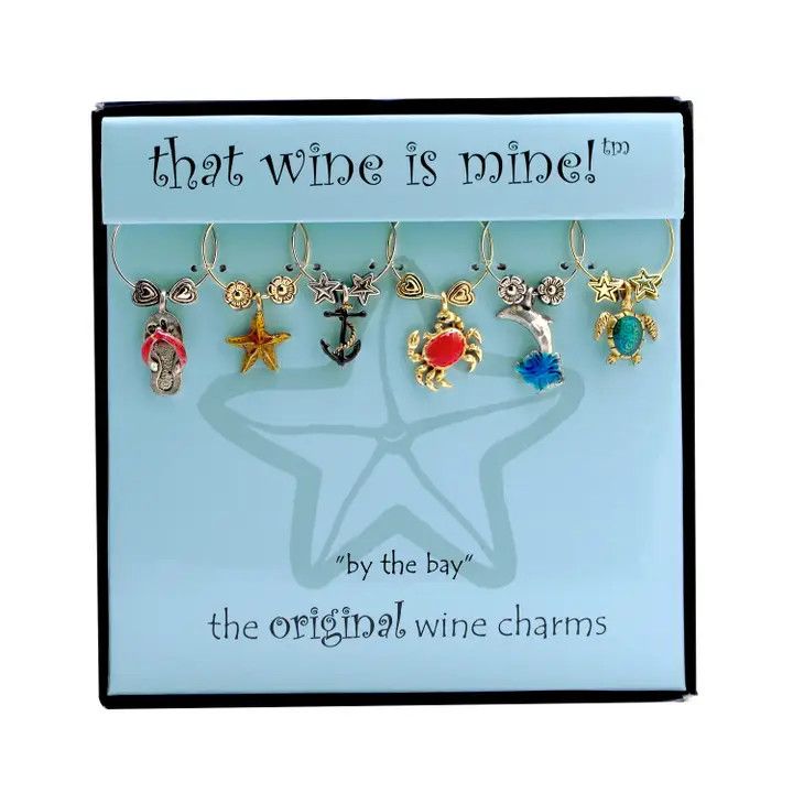 By The Bay Wine Charms