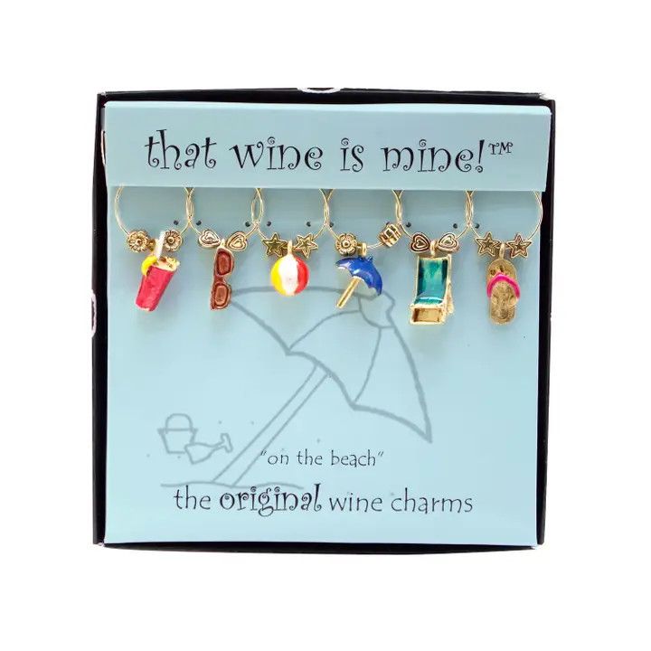 On The Beach Wine Charms