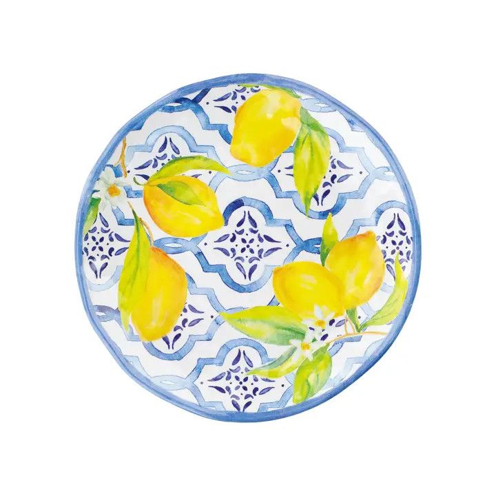 Lovely Lemons Melamine Plate 6 in