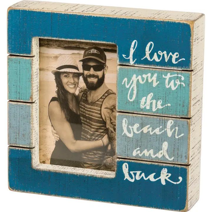 The Beach and Back Slat Frame Picture Holder