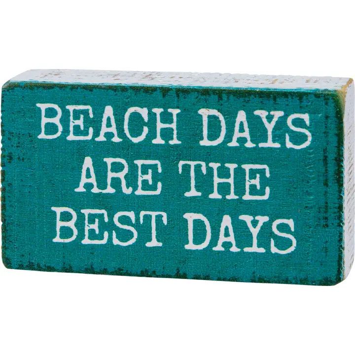 Beach Block Sign Beach Days