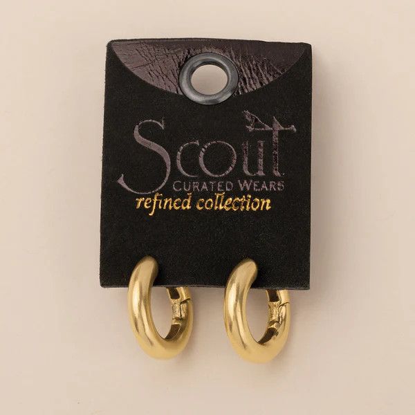 Refined Earring Collection Stellar Hoop/ Gold Vermeil