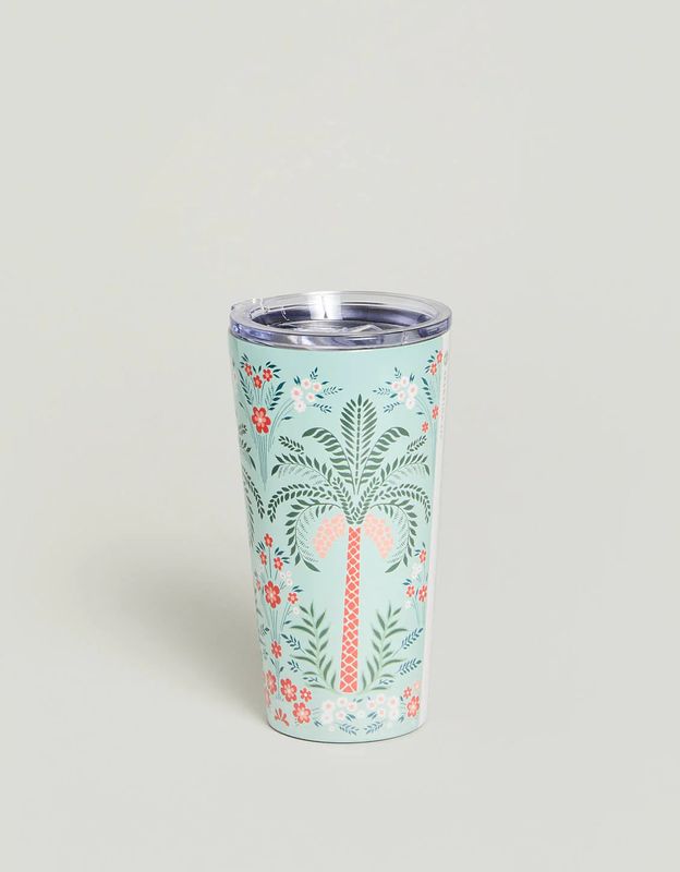 Stainless Steel Alljoy Landing Palm Tree Tumbler 16 oz