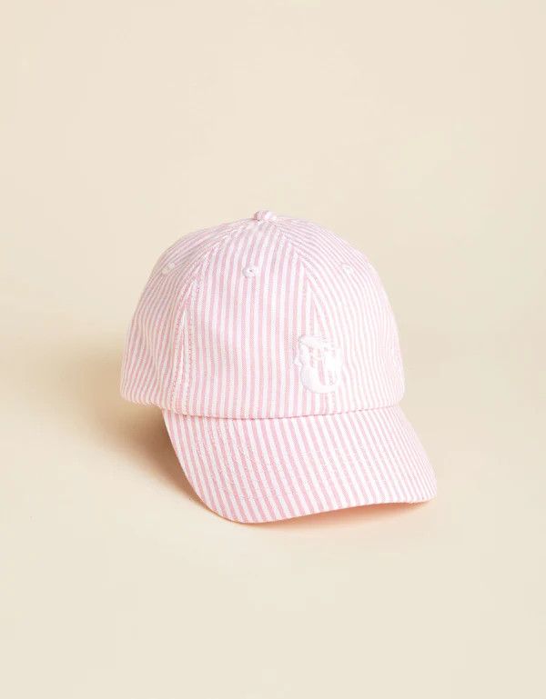 Baseball Hat Mermaid/Pink Stripe