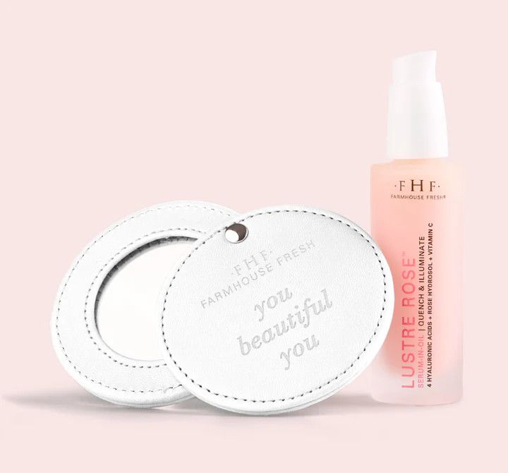 Lustre Rose Serum-in-Oil and Mirror  Set