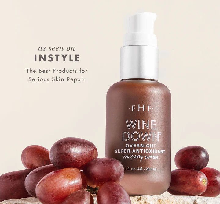 Wine Down Overnight Super Antioxidant Recovery Serum 1 oz