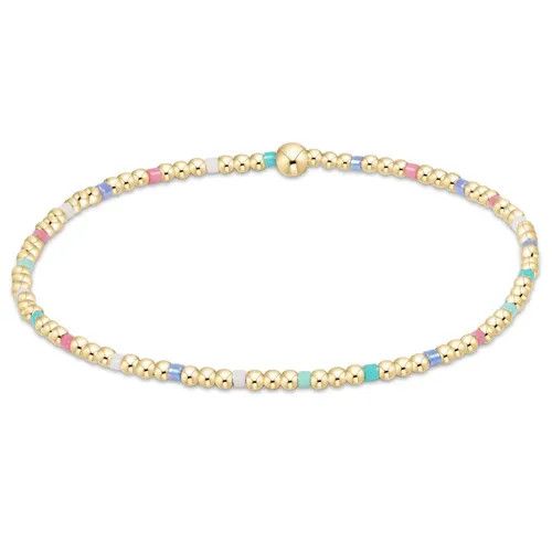 Hope Sincerity Pattern 2mm Bead Bracelet Hot Mess SS25