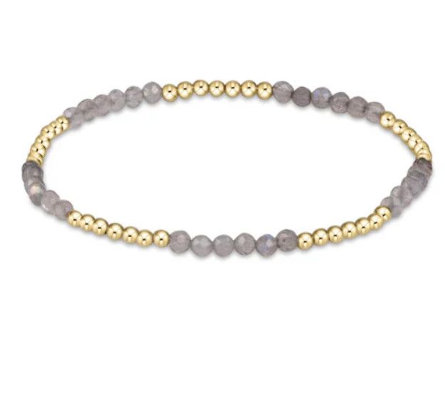 Blissful Pattern 2.5mm Bead Bracelet Labradorite