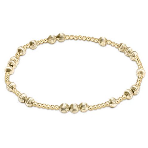 Hope Unwritten Dignity 6mm Bead Bracelet Gold