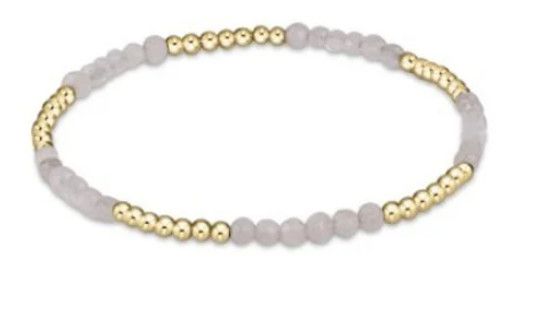 Blissful Pattern 2.5mm Bead Bracelet Moonstone