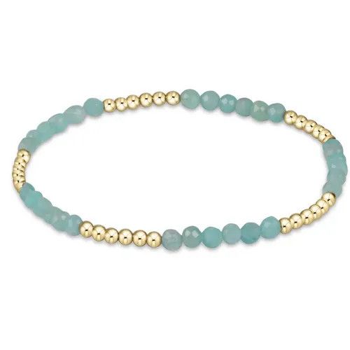 Blissful Pattern 2.5mm Bead Bracelet Amazonite