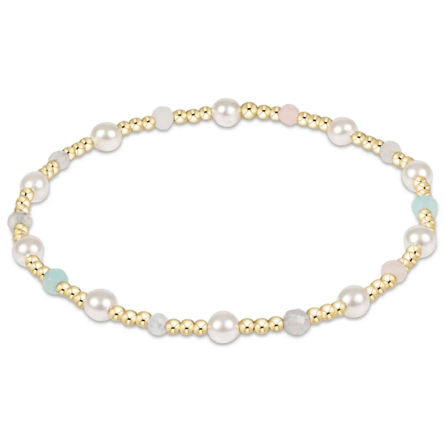 Pearl Sincerity Pattern 4mm Bead Bracelet Hot Mess SS25