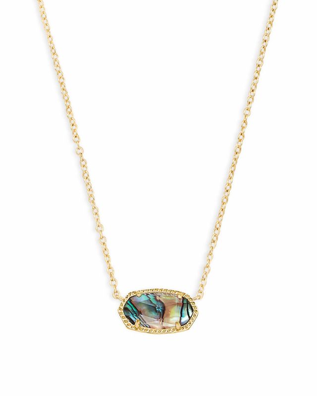Elisa Necklace Abalone Shell Gold