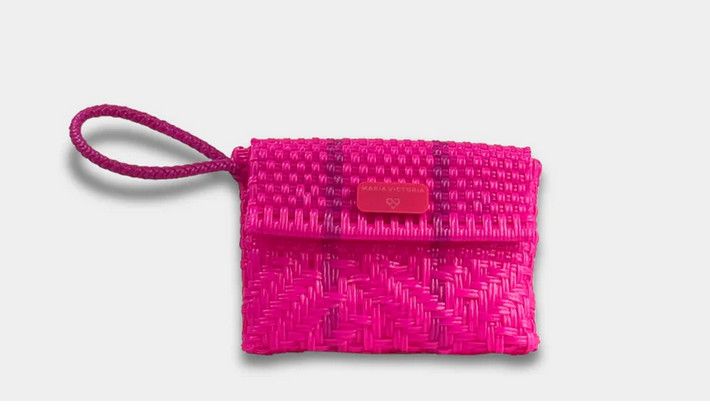 Glimmer Magenta Wristlet