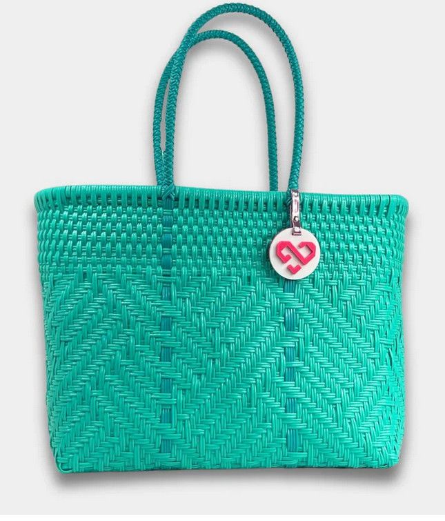 Glimmer Mint Tote Bag Small