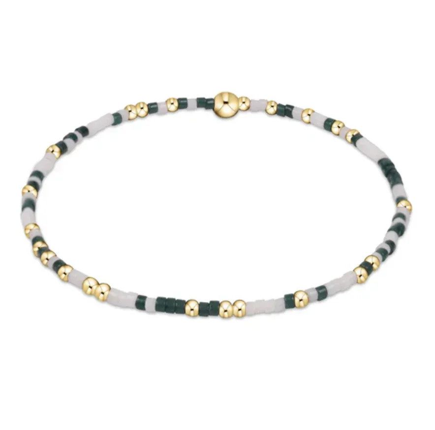 Gameday Hope Gold Sincerity Bracelet Dk Green
