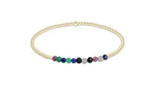 Gold Bliss 2mm Bead Bracelet- Hot Mess Fall Winter