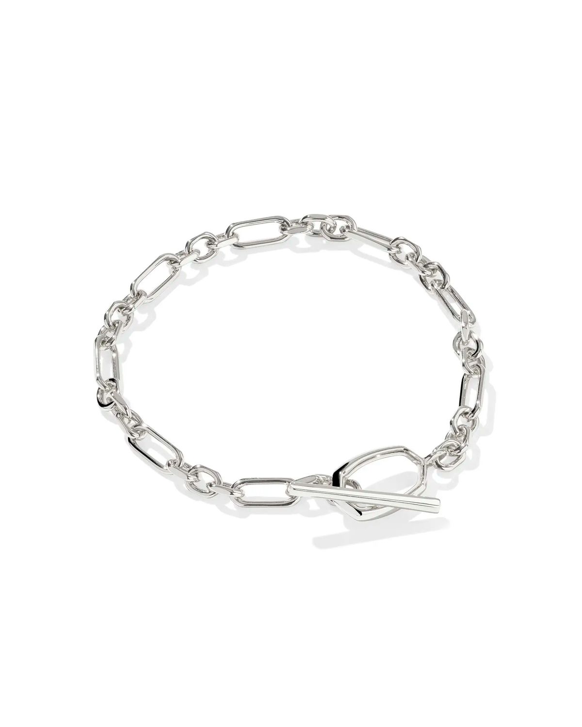 Sylvia Metal Link and Chain Bracelet Silver