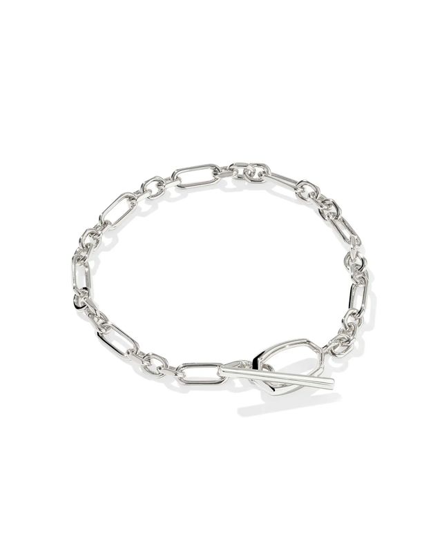 Sylvia Metal Link and Chain Bracelet Silver