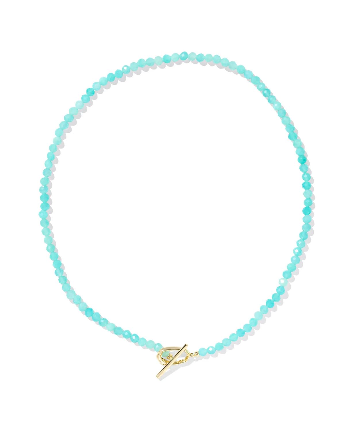 Sylvia Strand Necklace Teal Amazonite Gold