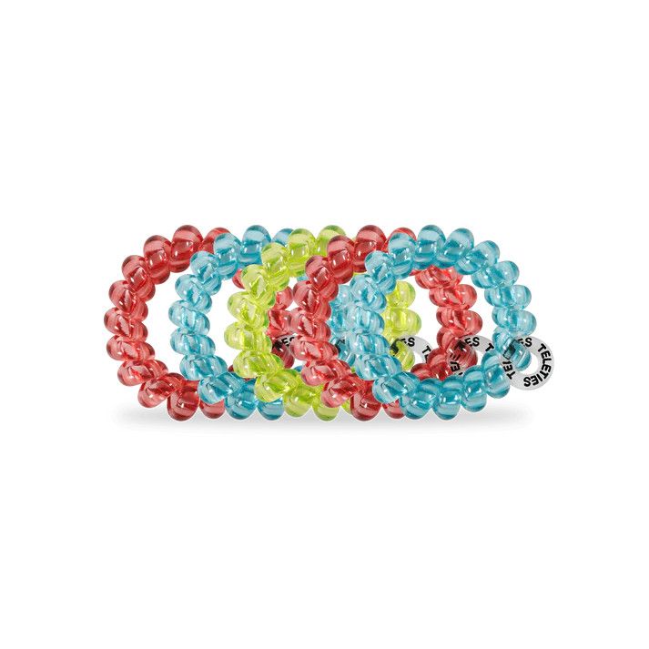 5 Pack Tiny Hair Ties Summer Brights