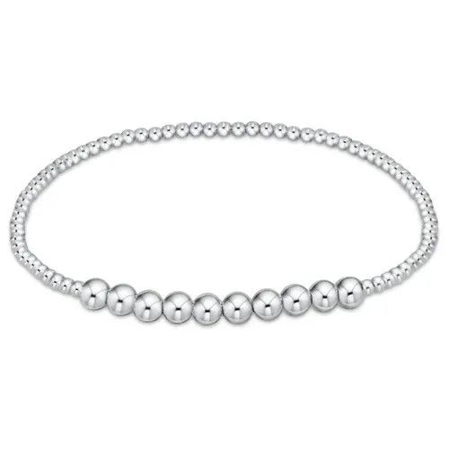 Classic Sterling Beaded Bliss 2mm Bead Bracelet 4mm Sterling