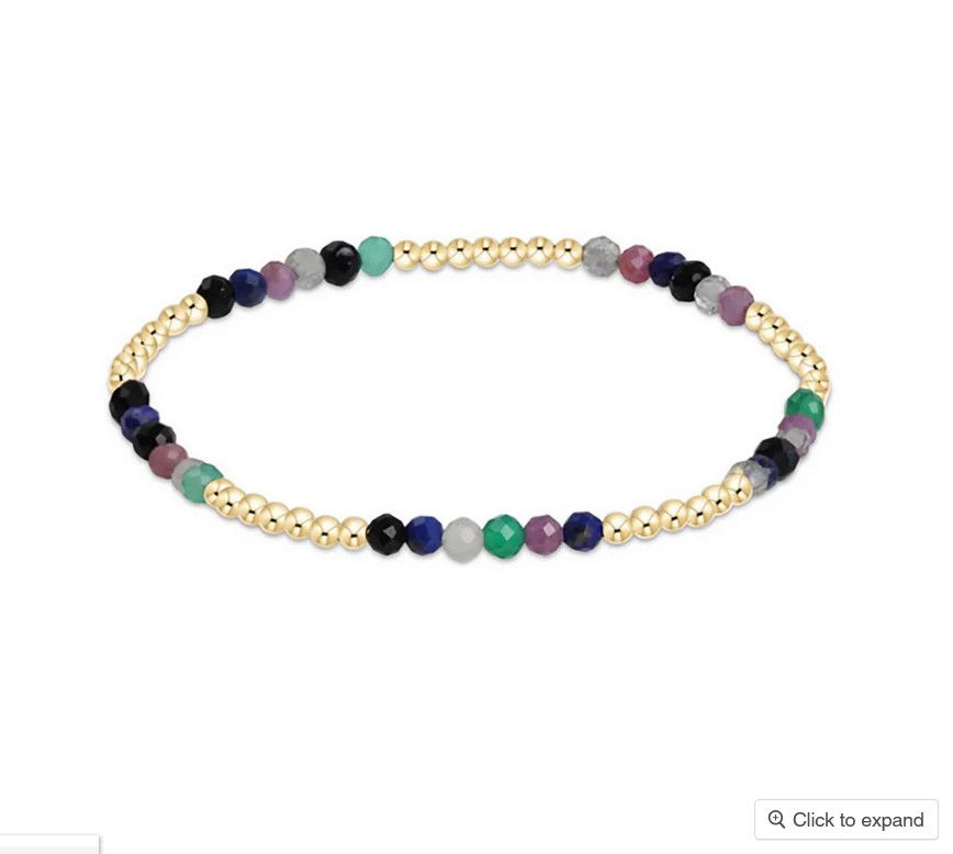 Blissful Pattern 2.5mm Bead Bracelet- Hot Mess
