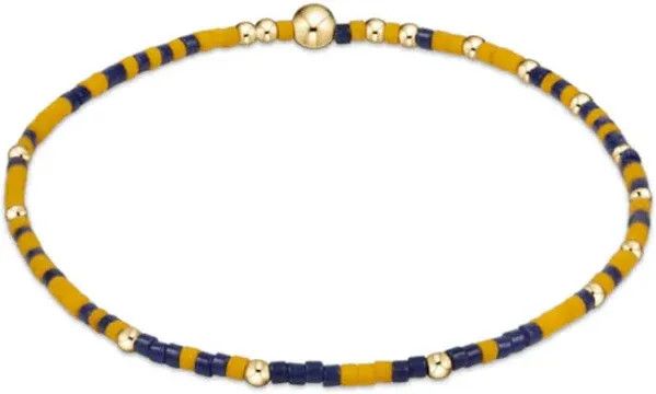 Gameday Hope Unwritten Bracelet- Golden  Yellow- Matte Navy