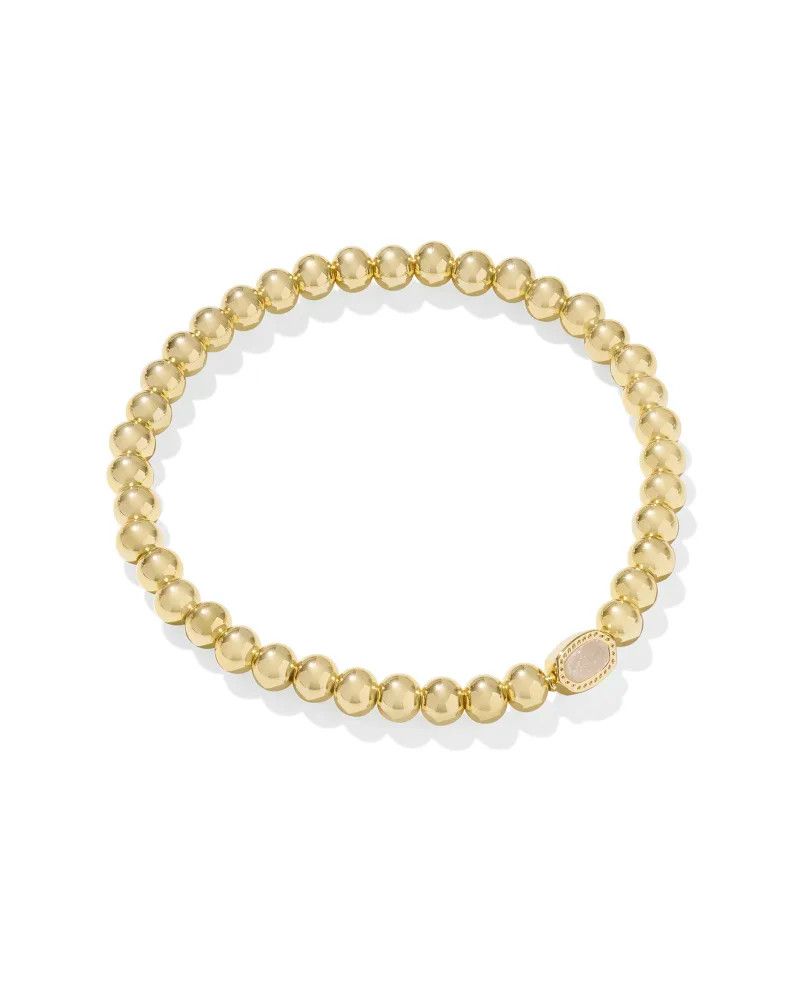Mini Elaina Stretch Bracelet Iridescent Drusy Gold