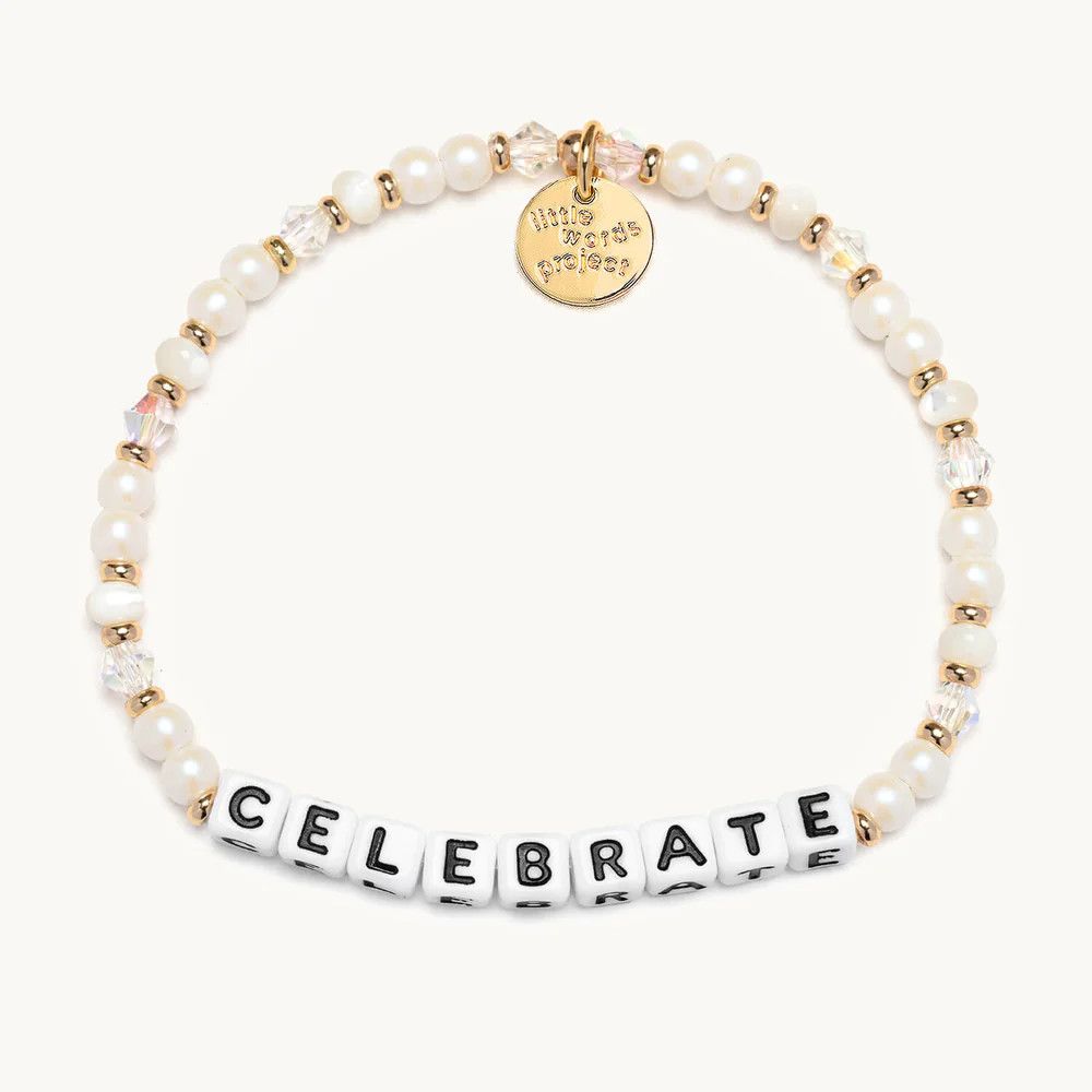 Celebrate Beaded Bracelet Pearl Party