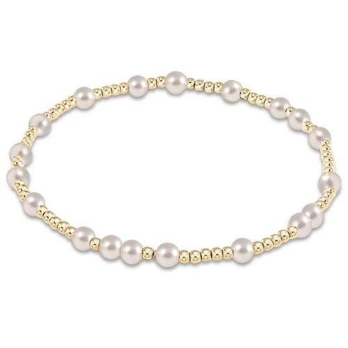 Extends Hope Unwritten 4mm Bead Bracelet Pearl 7.25 in