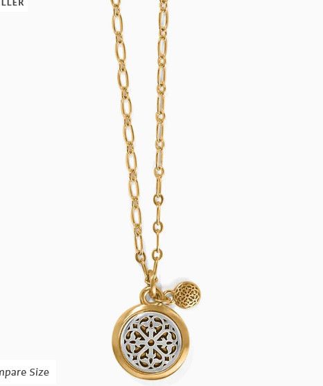 Ferrara Two Tone Luce Small Pendant Necklace