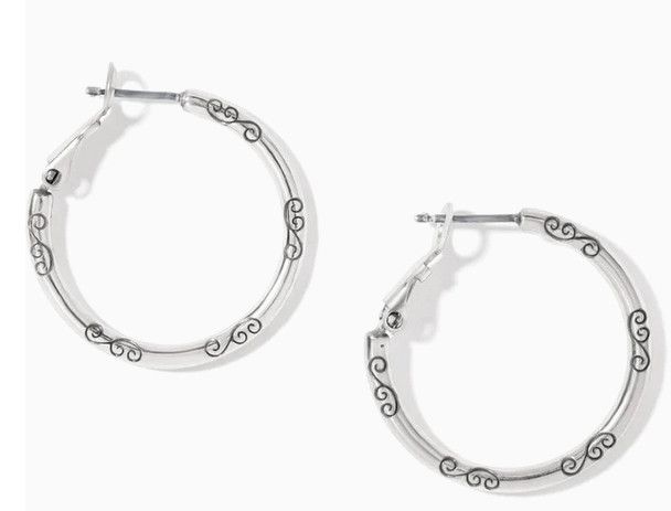 Small Hoop Charm Earrings