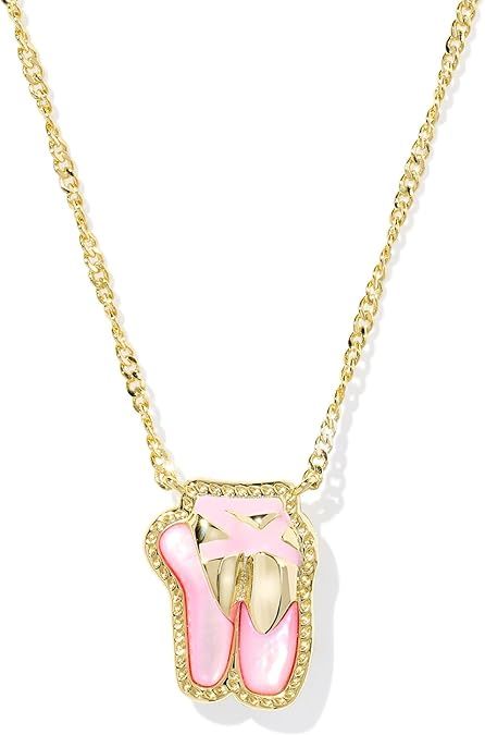 Ballet Short Pendant Necklace Blush MOP Gold
