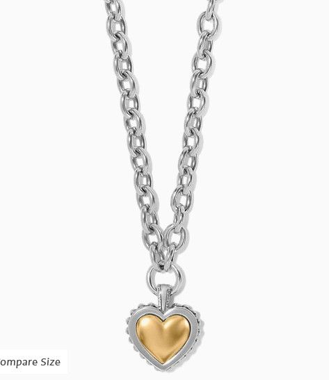 Pretty Tough Bold Heart Necklace