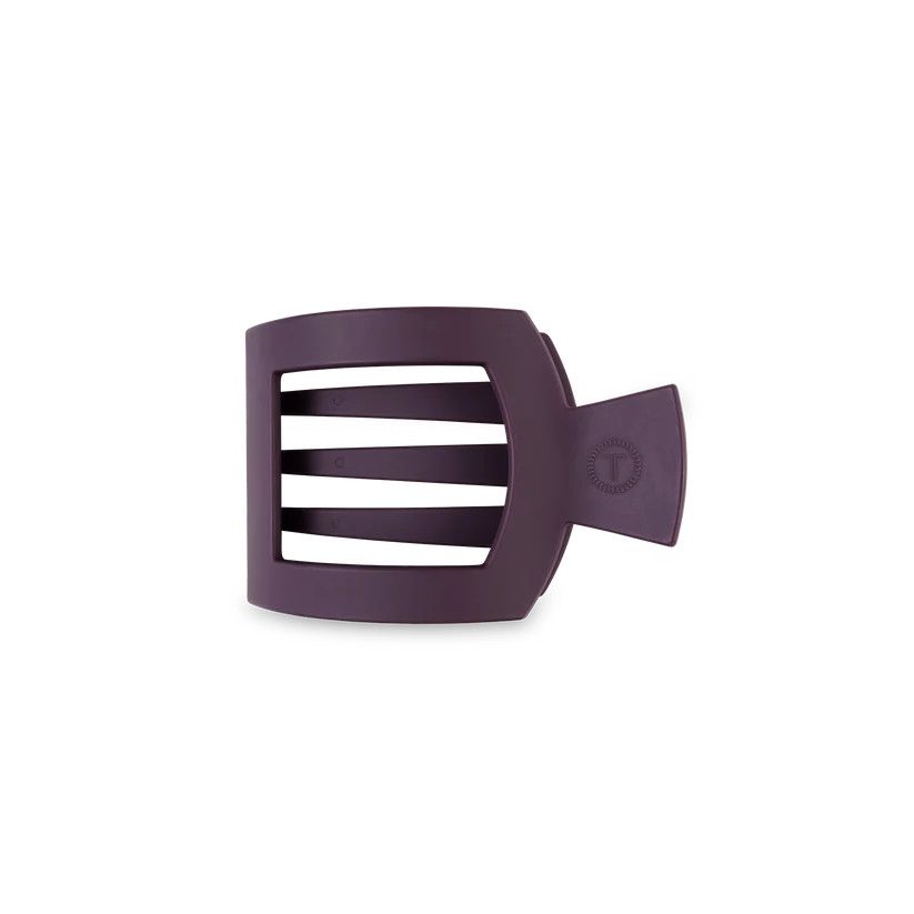 Small Flat Square Clip Burgundy Bliss