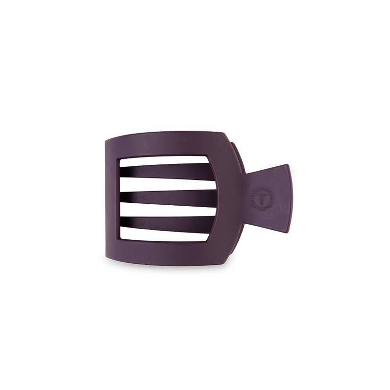 Small Flat Square Clip Burgundy Bliss