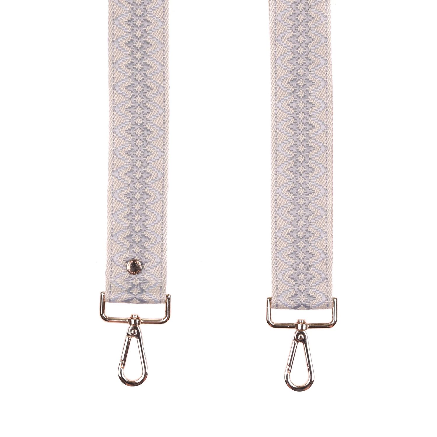 Pom Pom Strap Grey Kaleidoscope