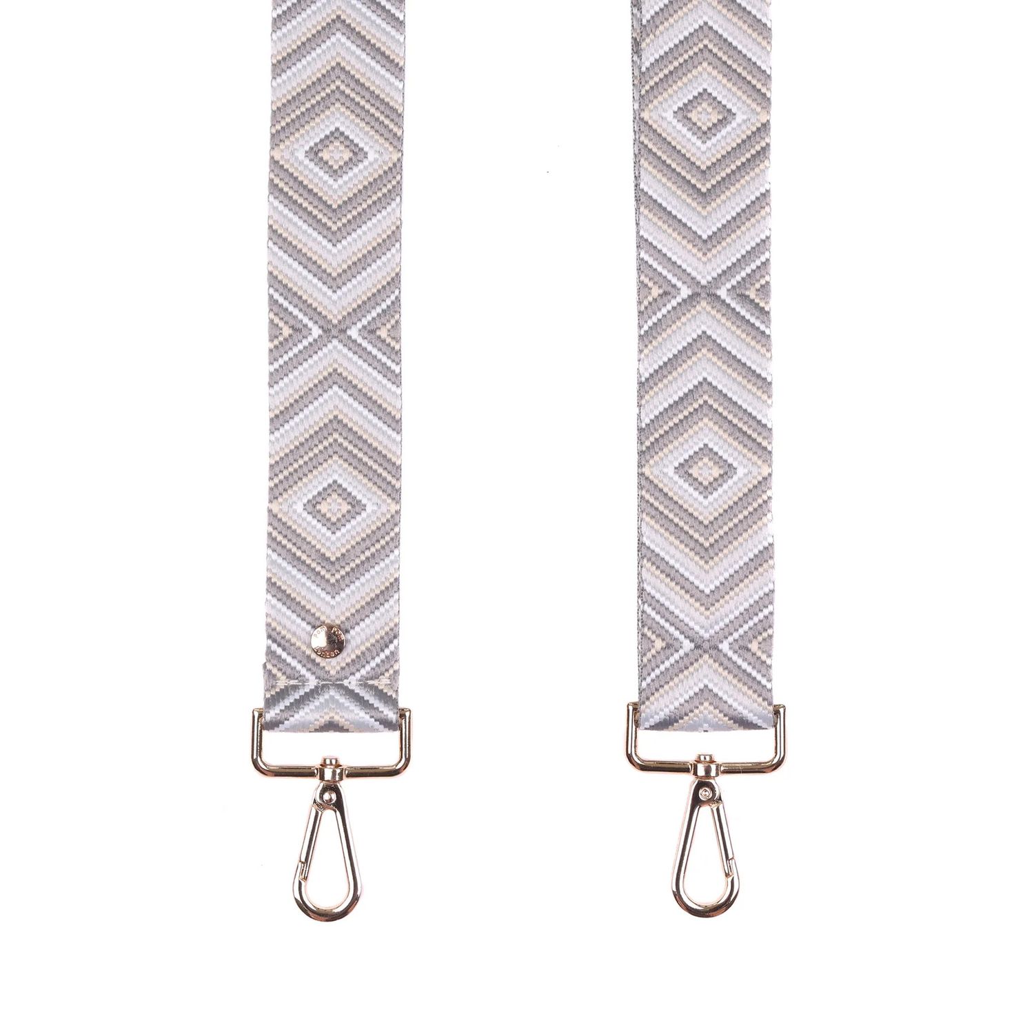 Pom Pom Strap Grey Mosaic