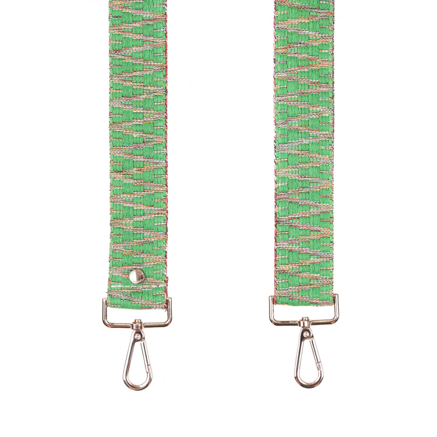 Pom Pom Strap Green Twill