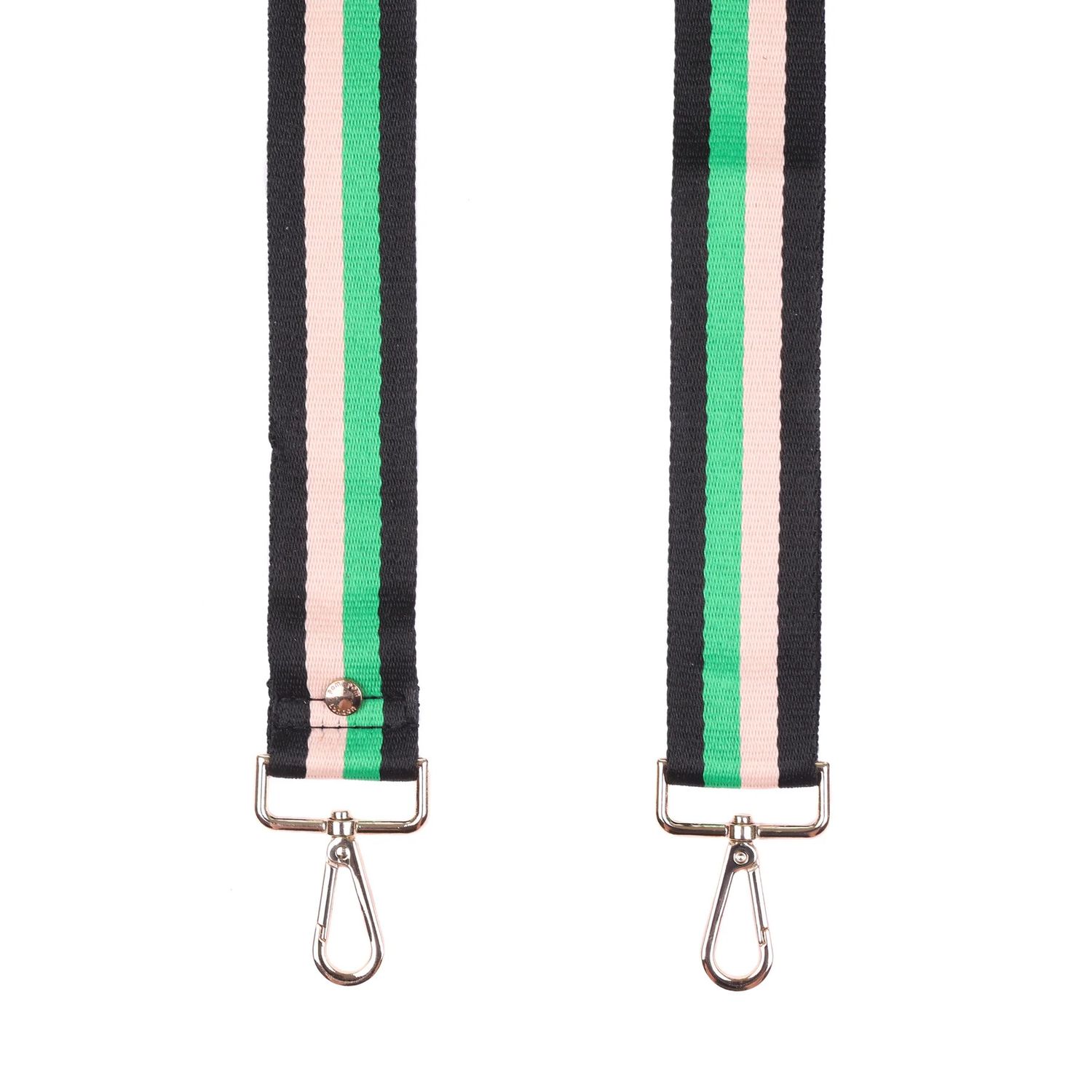 Pom Pom Strap Green Stripe