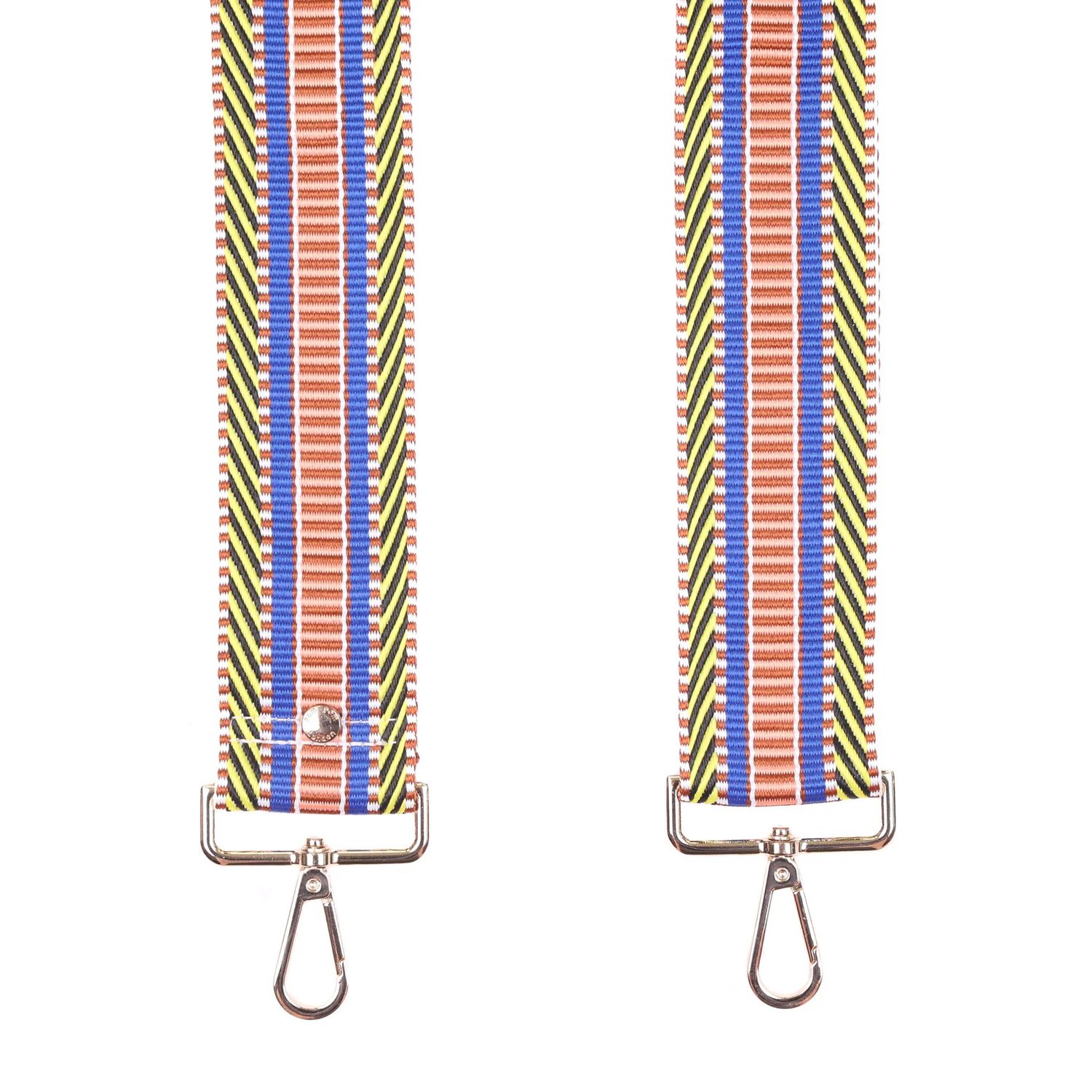 Pom Pom Strap Blue &amp; Yellow Mix