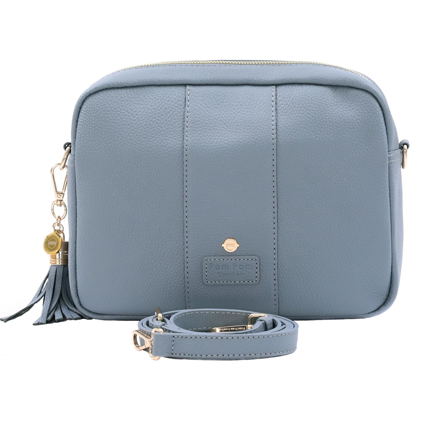 Pom Pom City Plus Bag with Special Keyring and Dust Bag Jubilee Line Grey