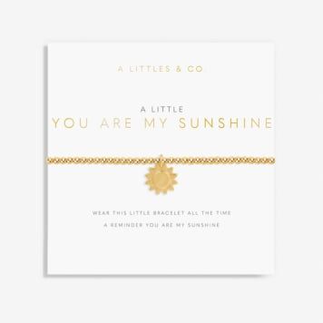 A Little You Are My Sunshine Bracelet Gold