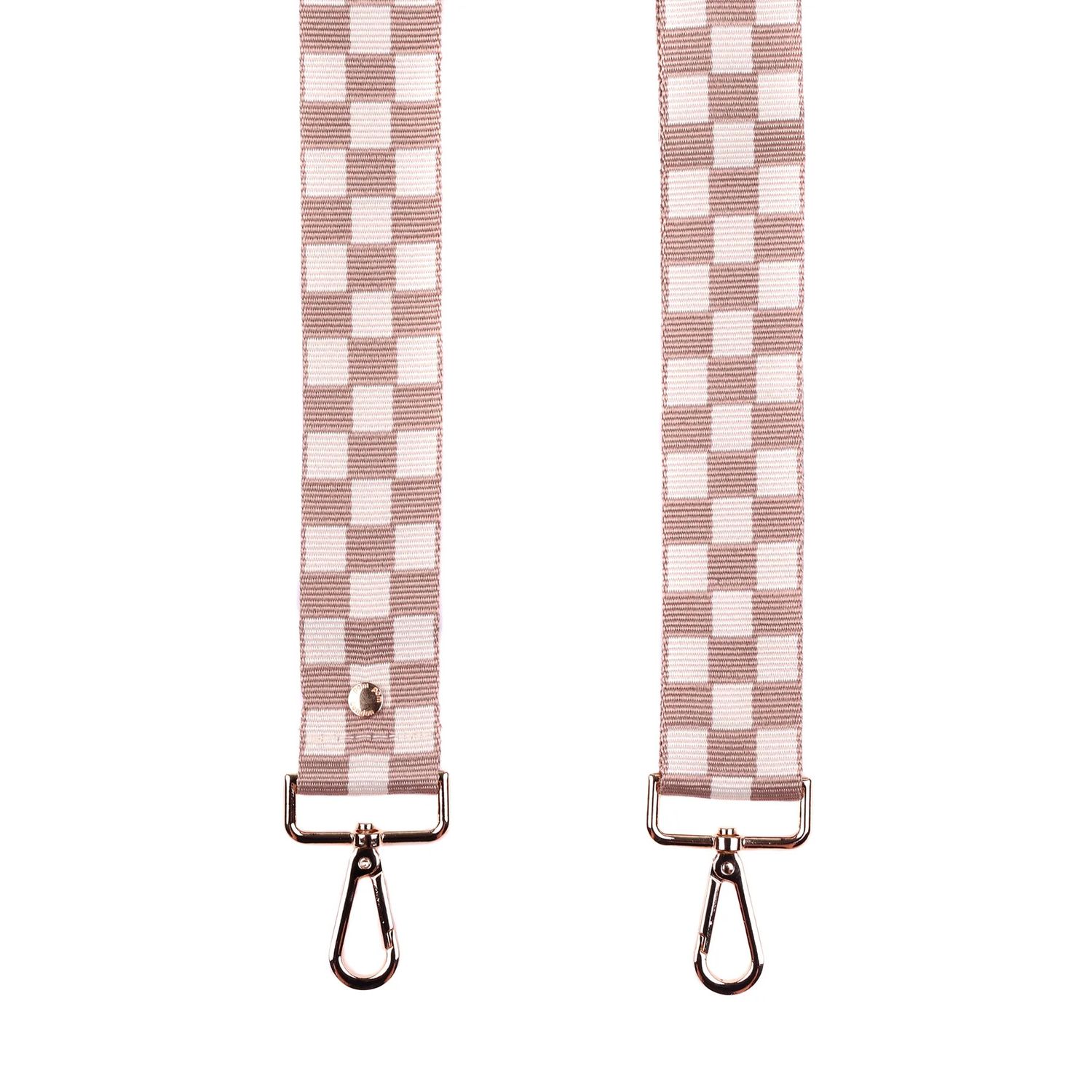 Pom Pom Strap Ginger Checker Board