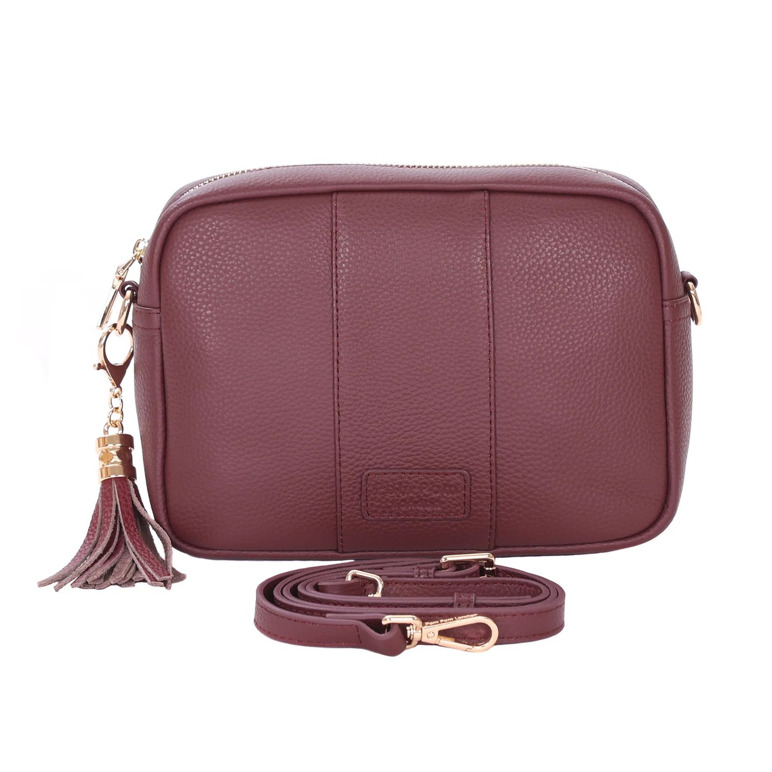 Pom Pom City Bag Deep Burgundy