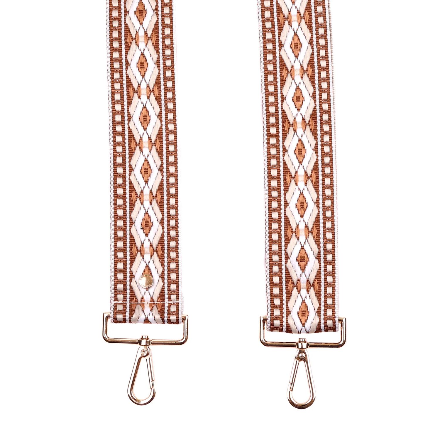 Pom Pom Strap Ginger Embroidered