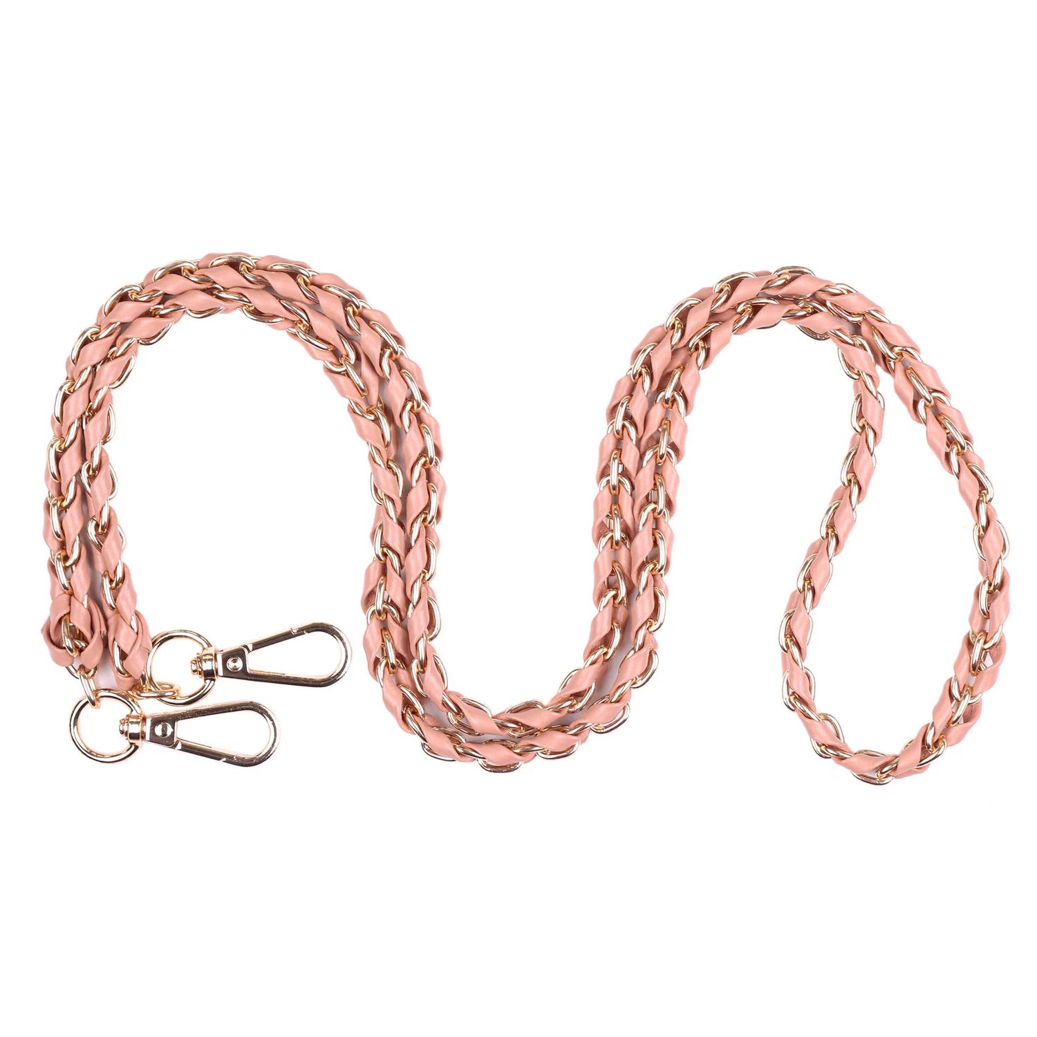 Pom Pom Strap Gold Chain Spiced Ginger Weave