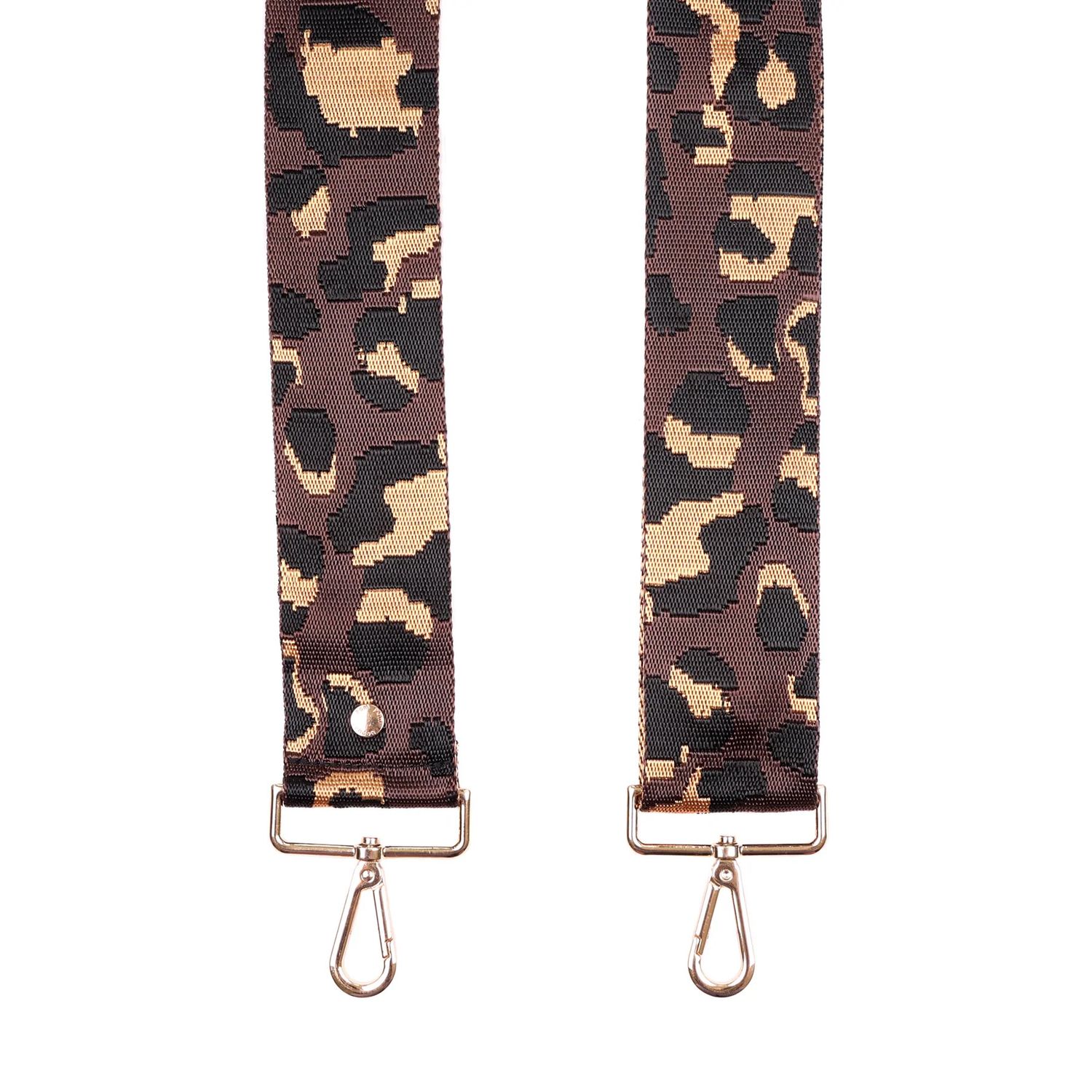 Pom Pom Strap Chocolate Camouflage