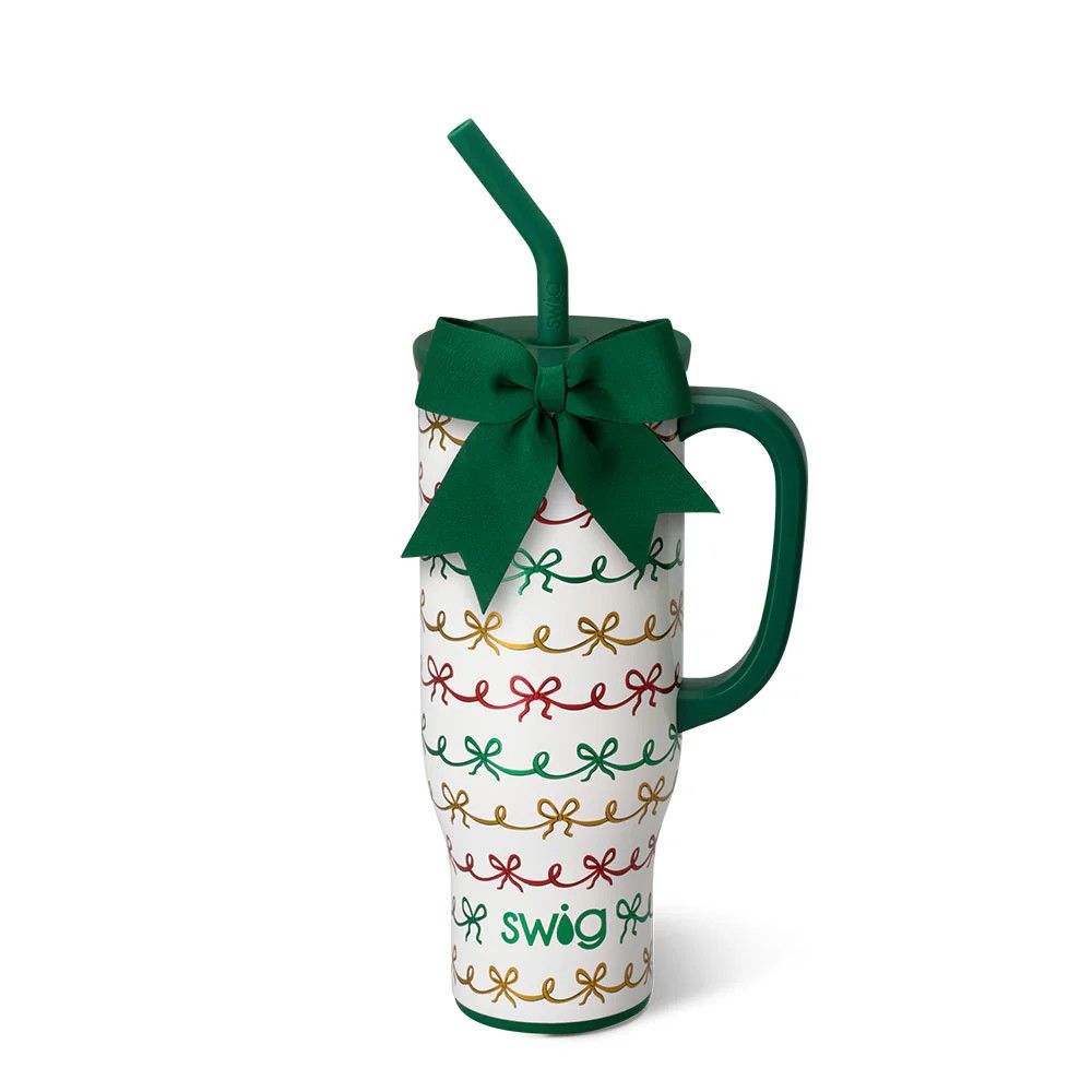 Mega Mug 30 oz Christmas Bows